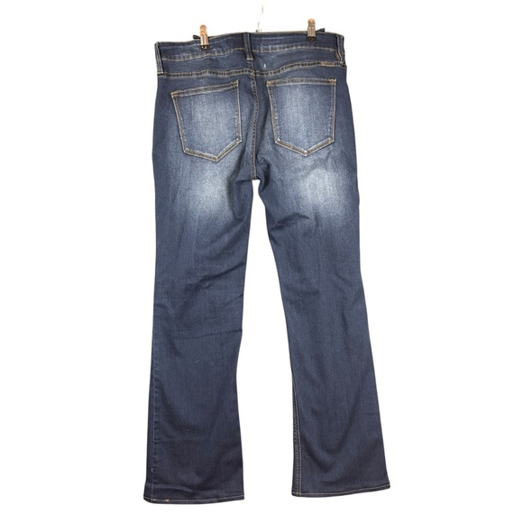 EUC KanCan Women’s Dark Blue High-rise Boot Cut Jeans Sz 32 w/29” inseam - Picture 8 of 12